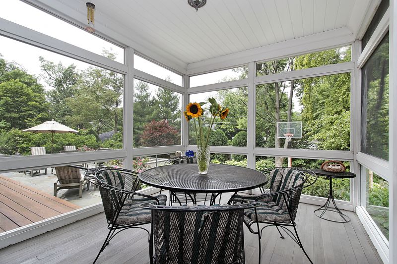 Sunroom with Deck Access